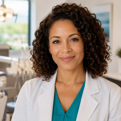 Dr. Amelia Foster, photographed at their clinic