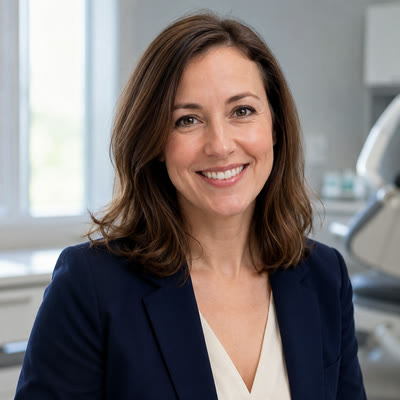 Dr. Hannah Brooks, photographed at their clinic